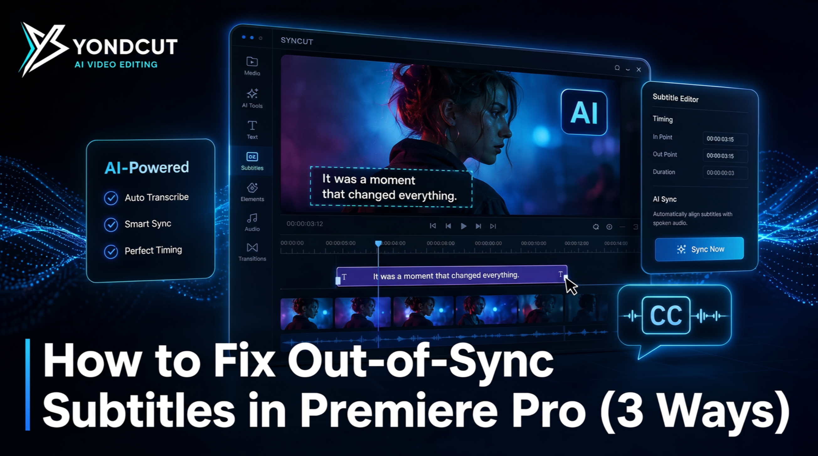 How to Fix Out-of-Sync Subtitles in Premiere Pro (3 Ways)